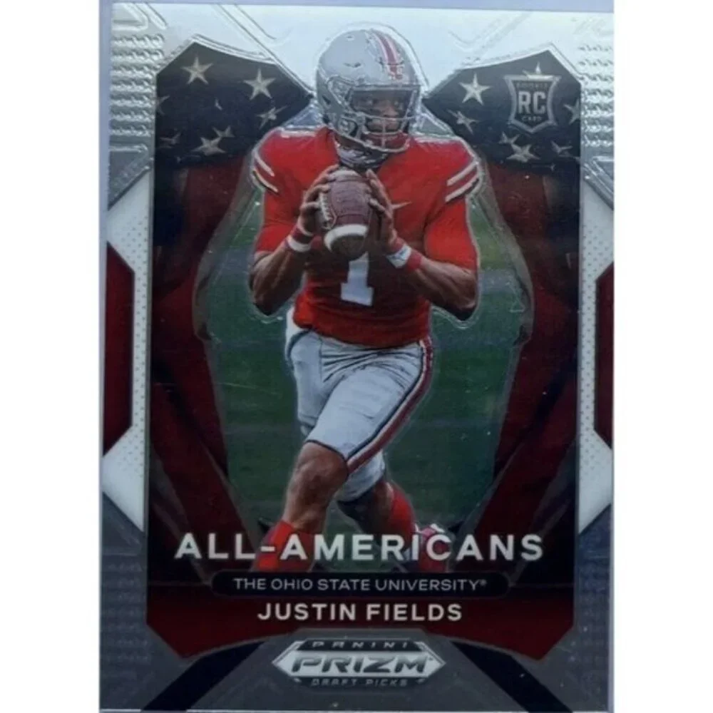 Justin Fields  2021 Panini Prizm Draft Picks All-Americans Rookie Card RC #192